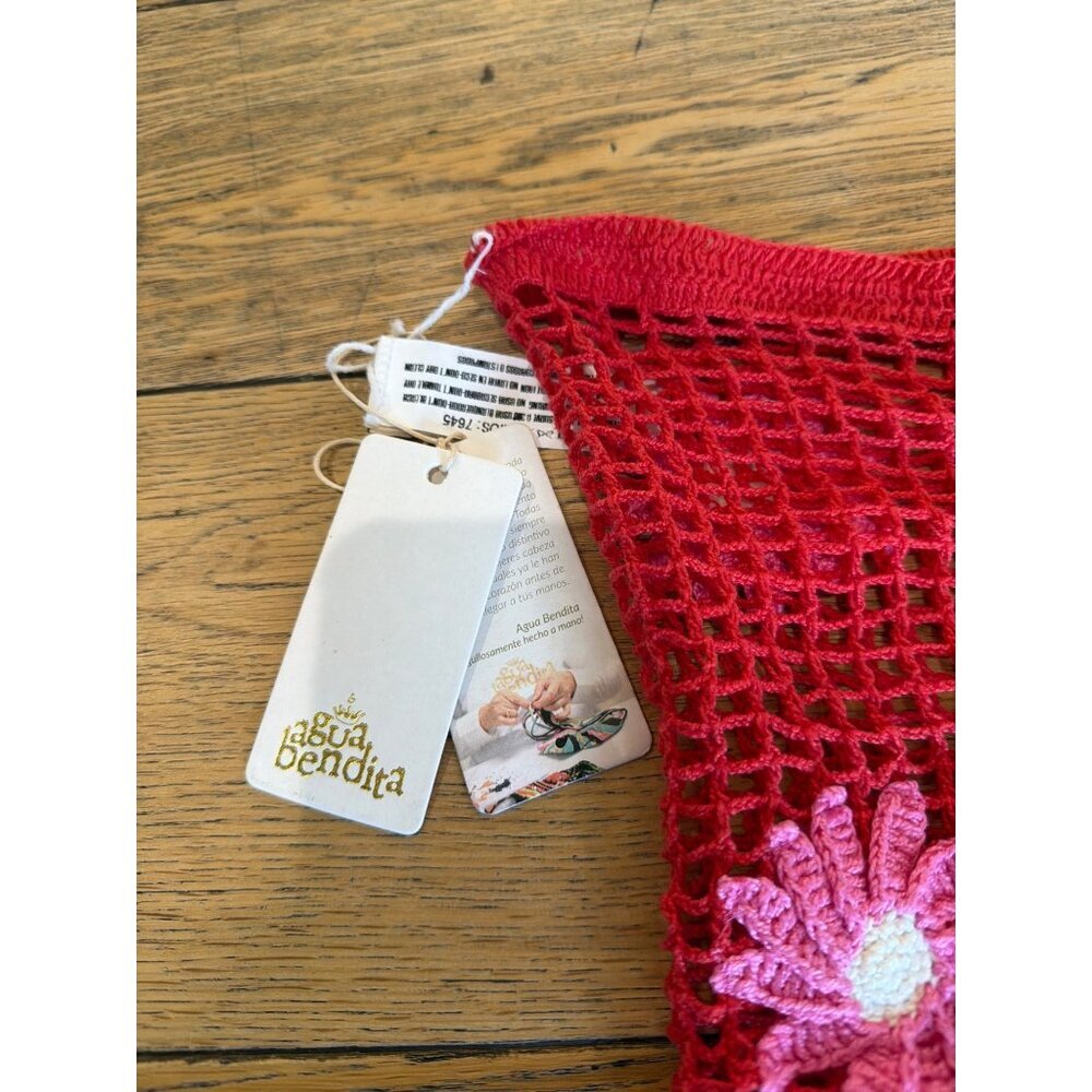 Agua Bendita x REVOLVE Maia Sarong Fuchsia & Red Womens Size M/L - Picture 8 of 10